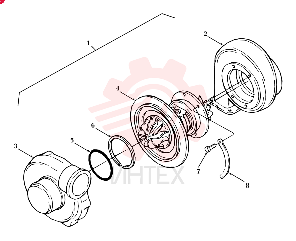TURBOCHARGER 87801483 (1)