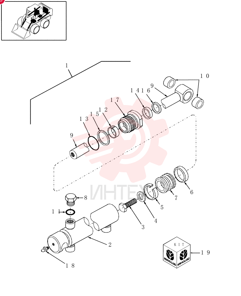 HYDRAULIC CYLINDER 86570930 (1)