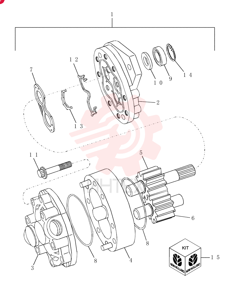 HYDRAULIC PUMP,16.7 CC