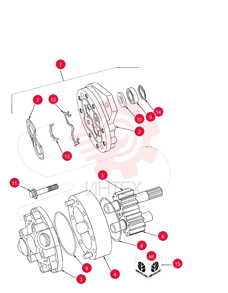 HYDRAULIC PUMP,16.7 CC
