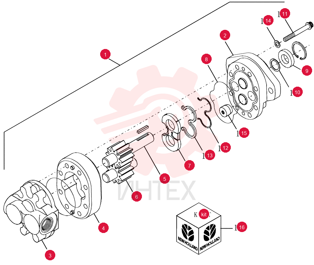 HYDRAULIC PUMP,24.3 CC