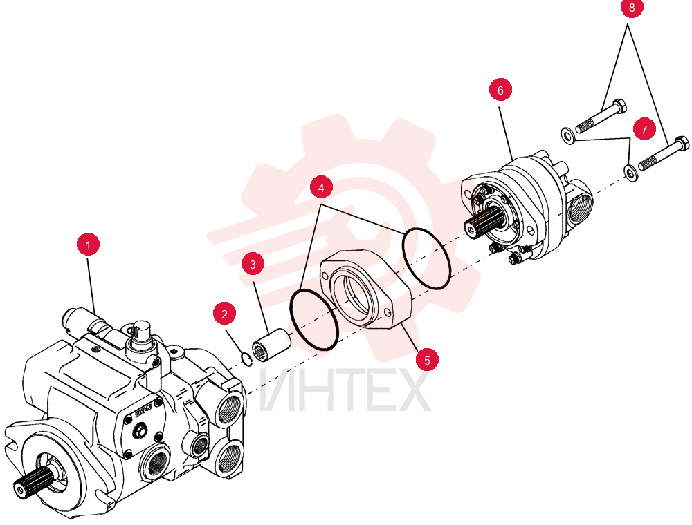 HYDRAULIC PUMP,40.6 CC