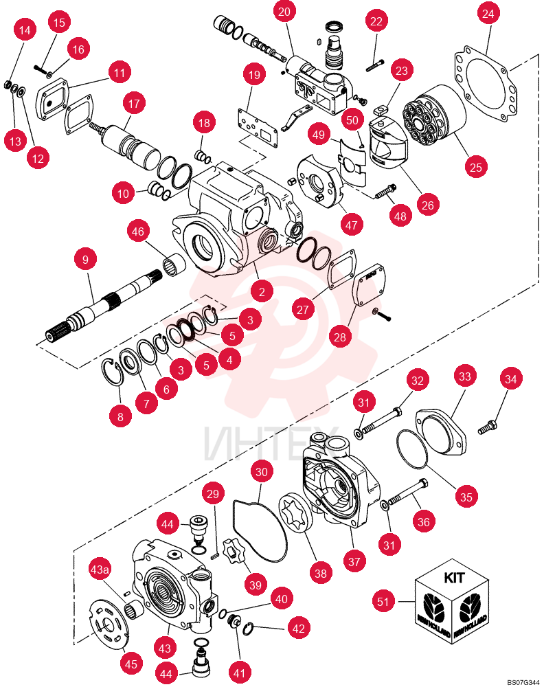 HYDRAULIC PUMP,40.6 CC