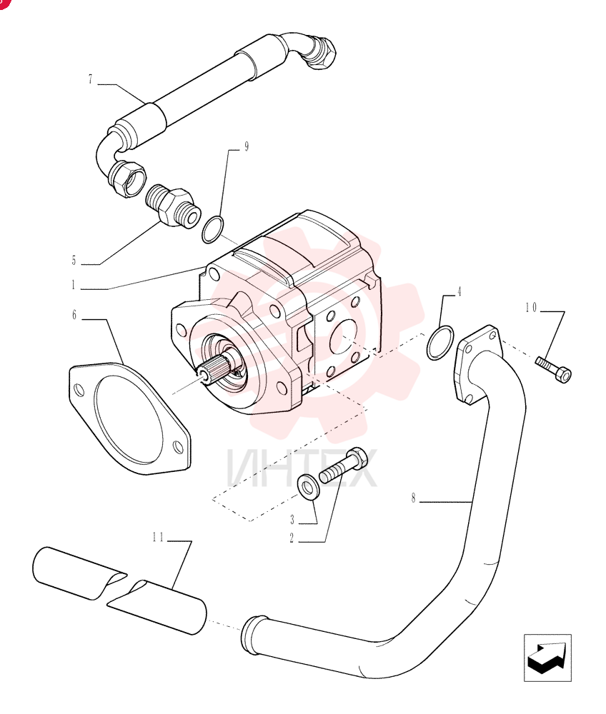 HYDRAULIC PUMP,56.55 CC