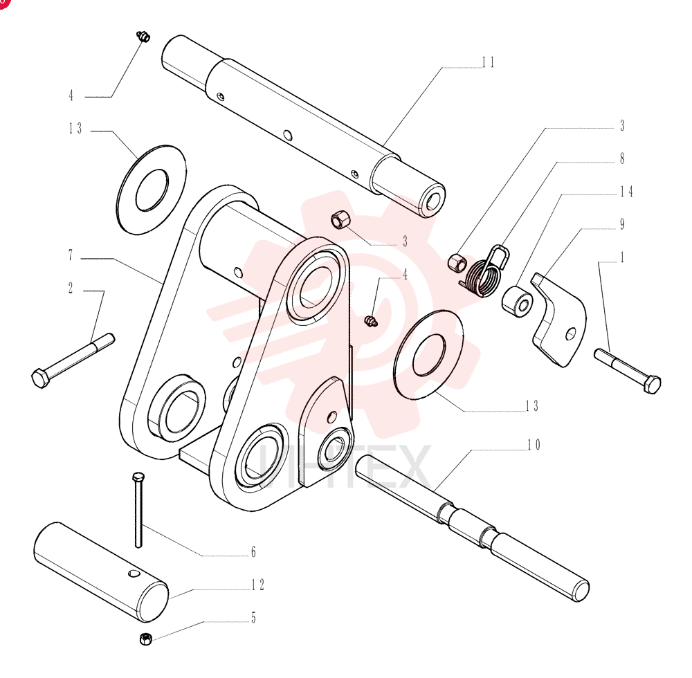 BOLT,Hex, M14 x 2 x 100, Cl 10.9