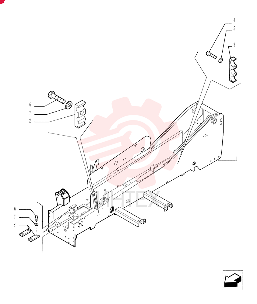 Схема (M427) - TELEHANDLER (5/07-) 87587701