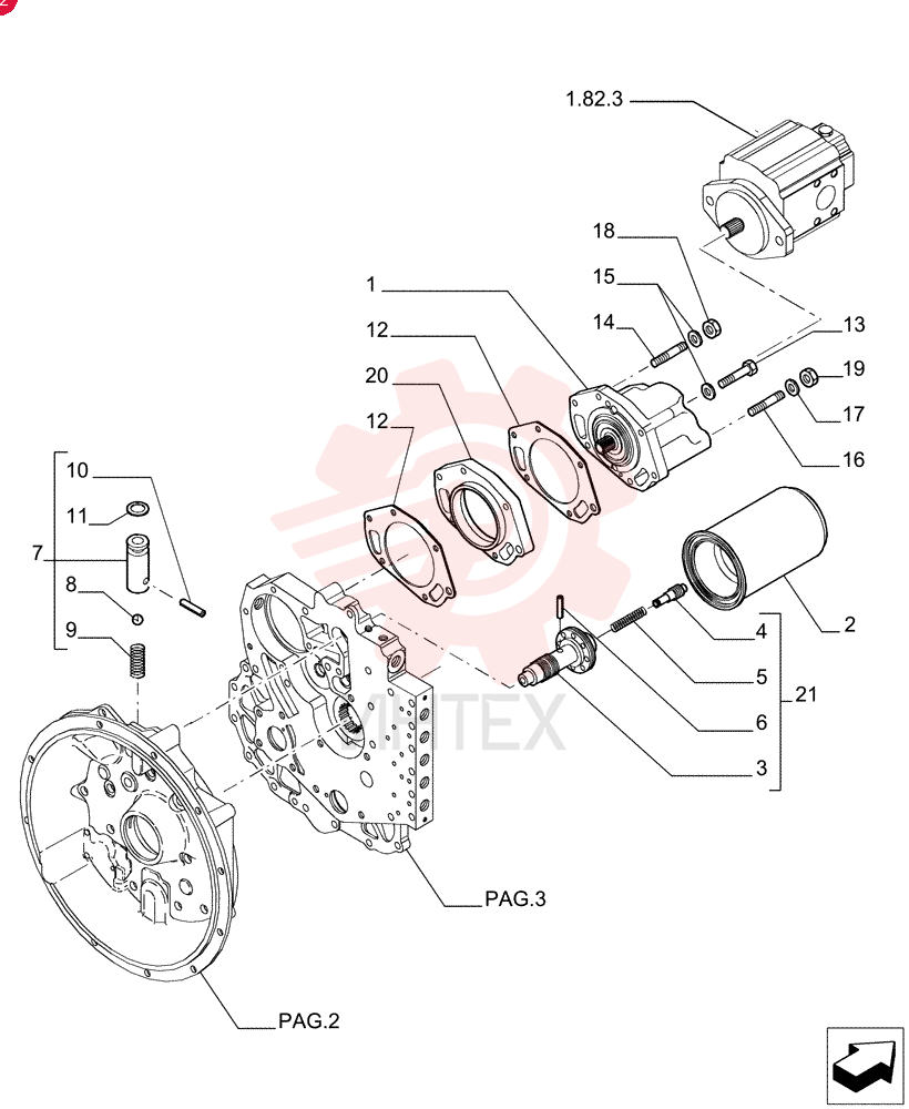 HYDRAULIC PUMP 76086225