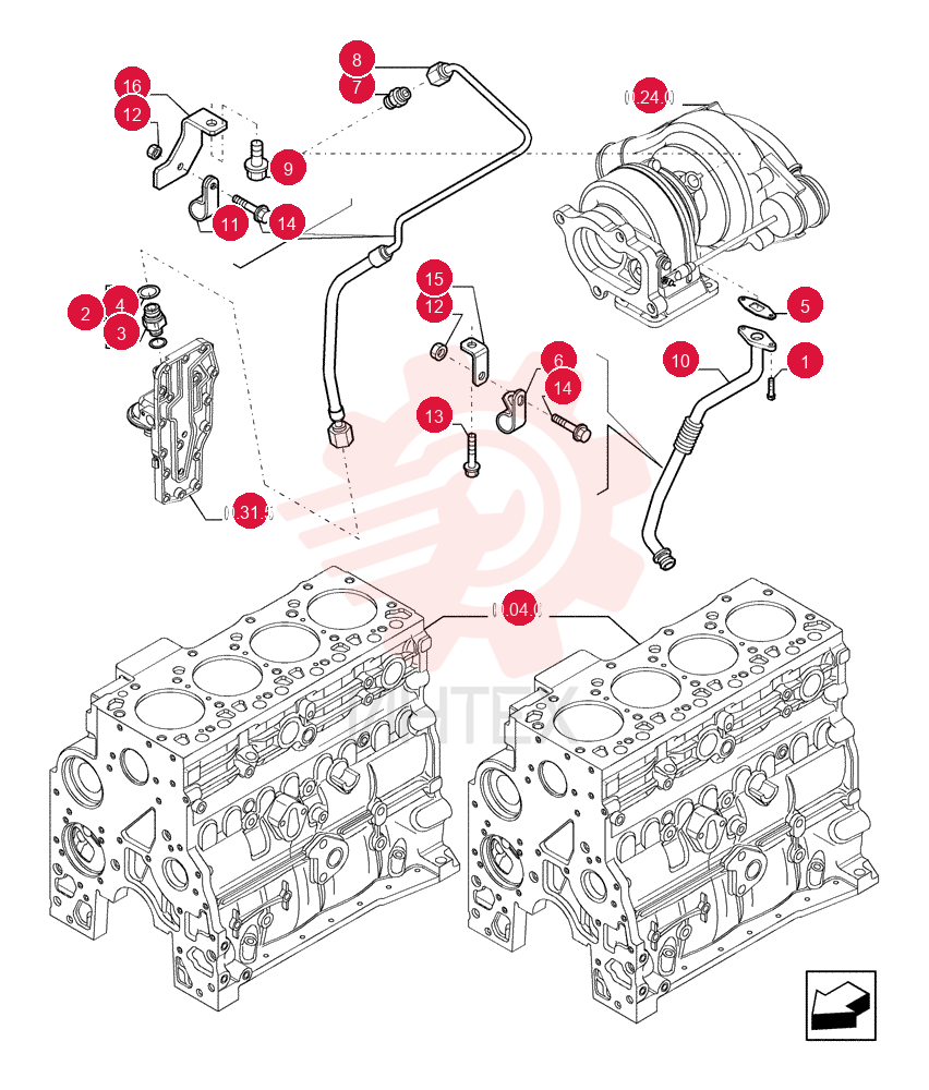 SCREW,Hex, Flg Hd, M6 x 16