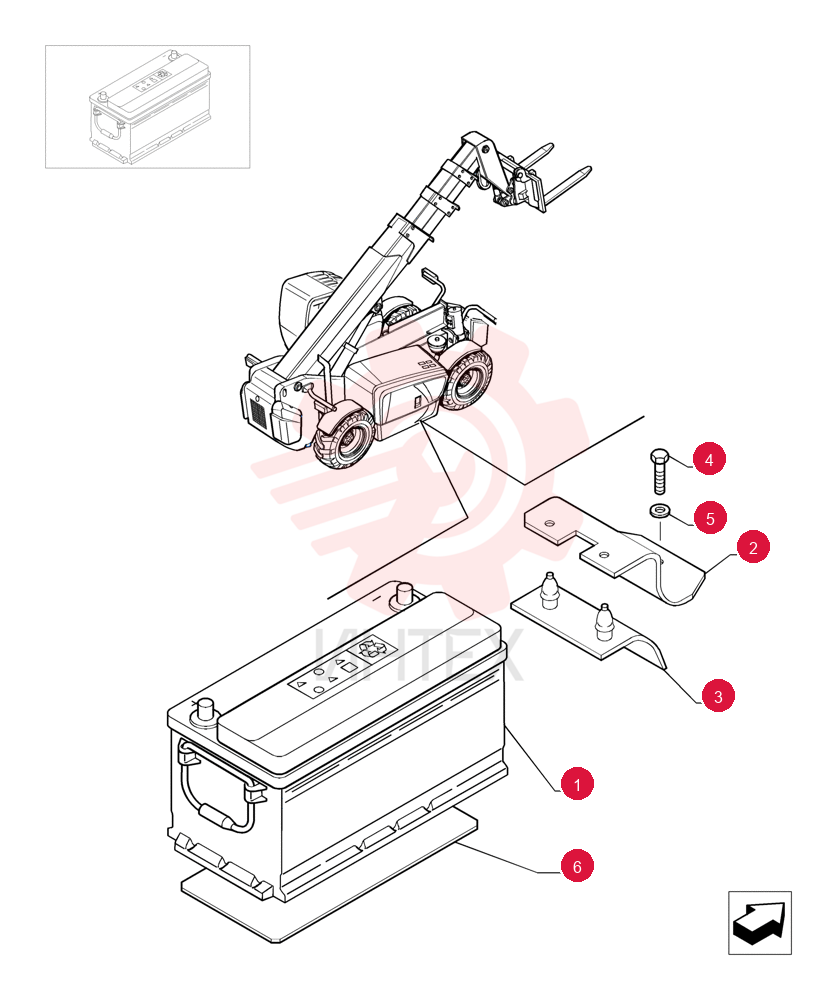 Схема (M551) - TELEHANDLER