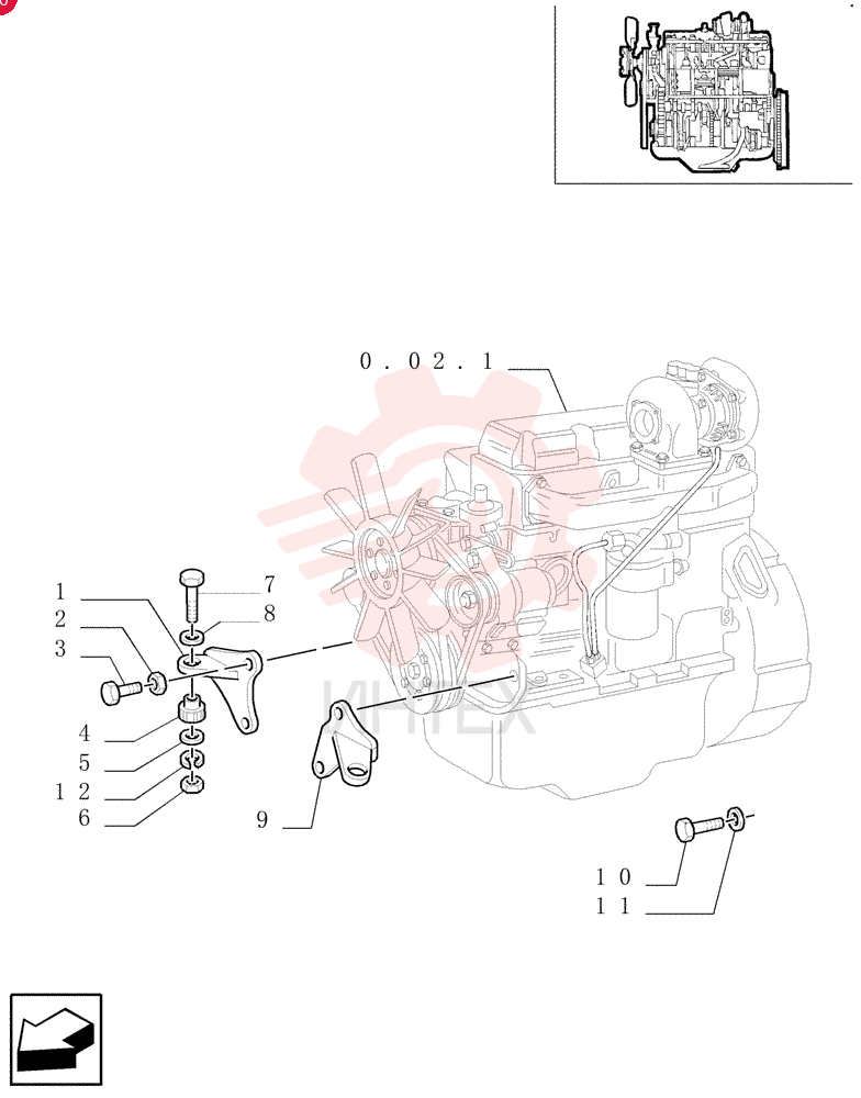 ENGINE MOUNT 85801326