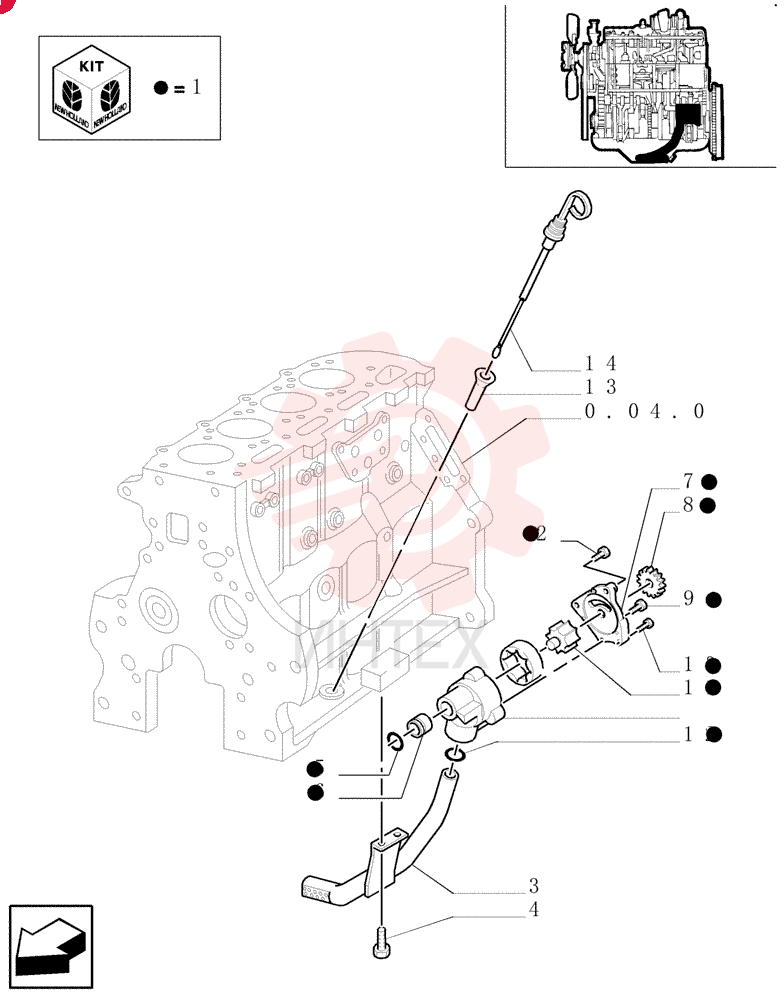 ENGINE OIL PUMP E9NN6600AB
