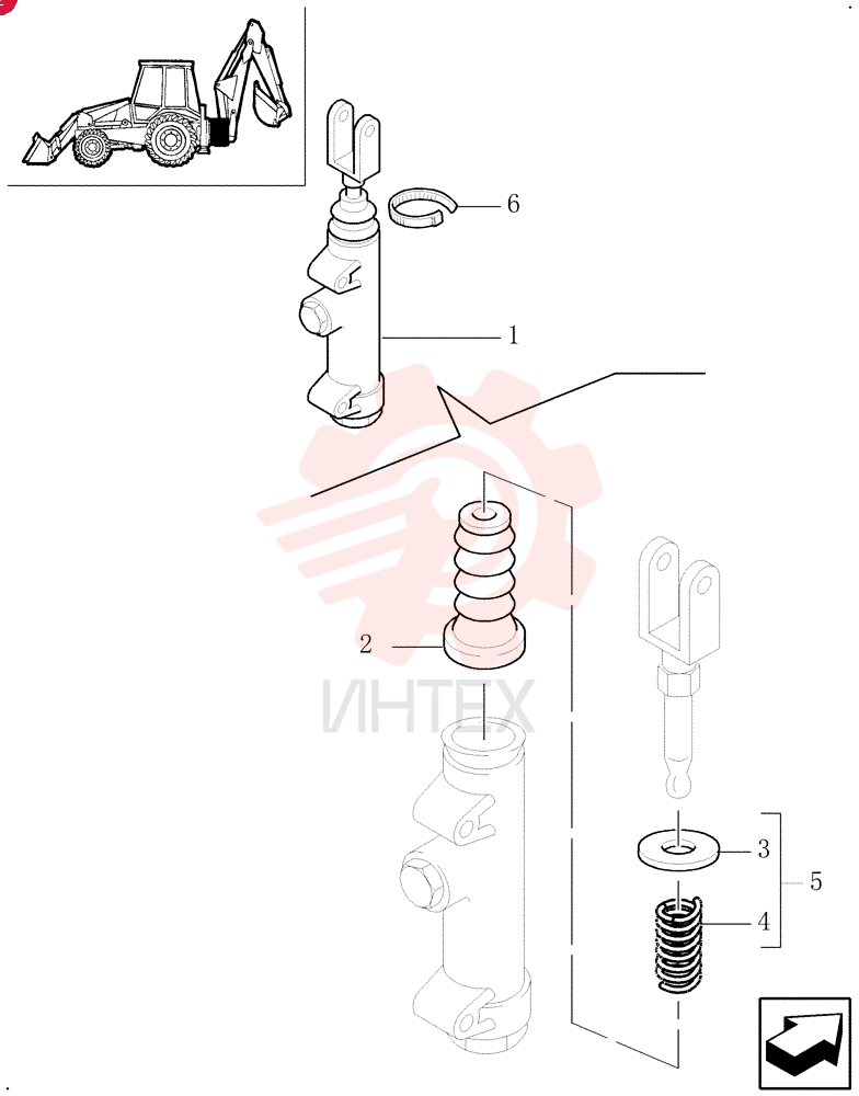 HYDRAULIC CYLINDER 85812226