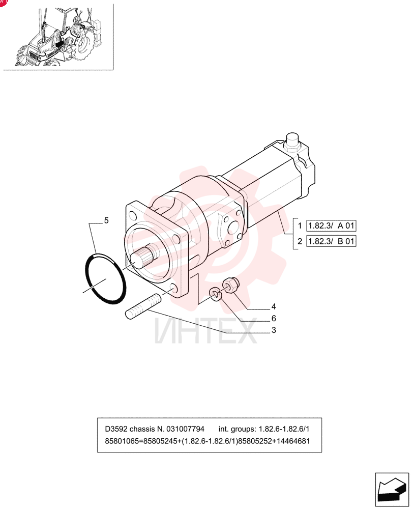 HYDRAULIC PUMP 85801065