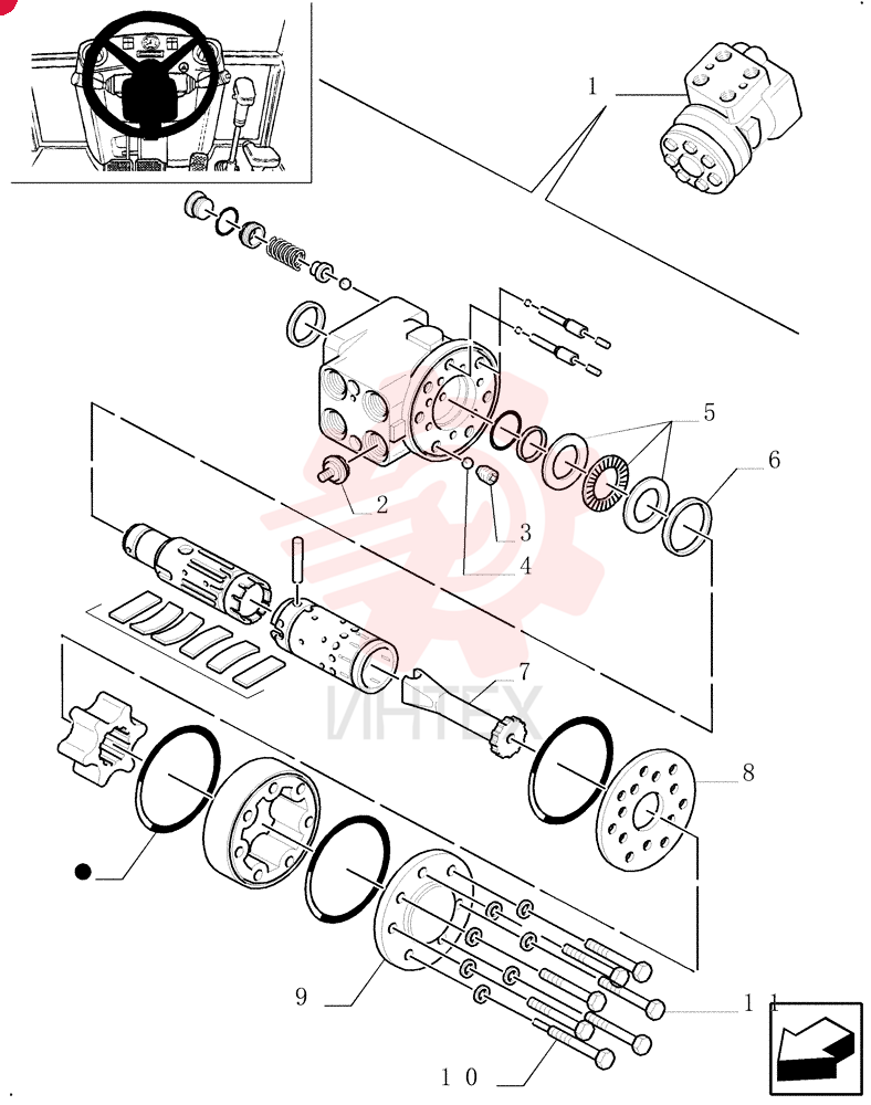 HYDRAULIC STEERING 85802221 (2)