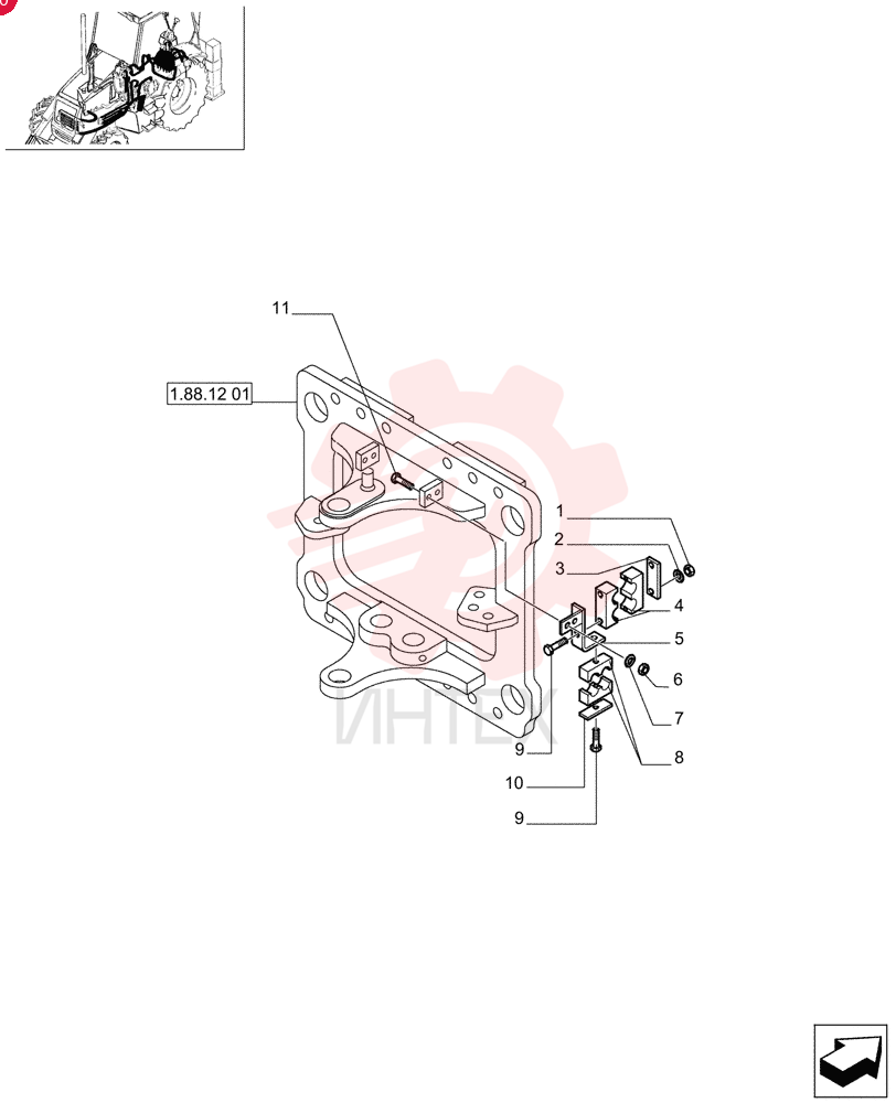 NUT,M8 x 1.25, Cl 10 16104121 (1)