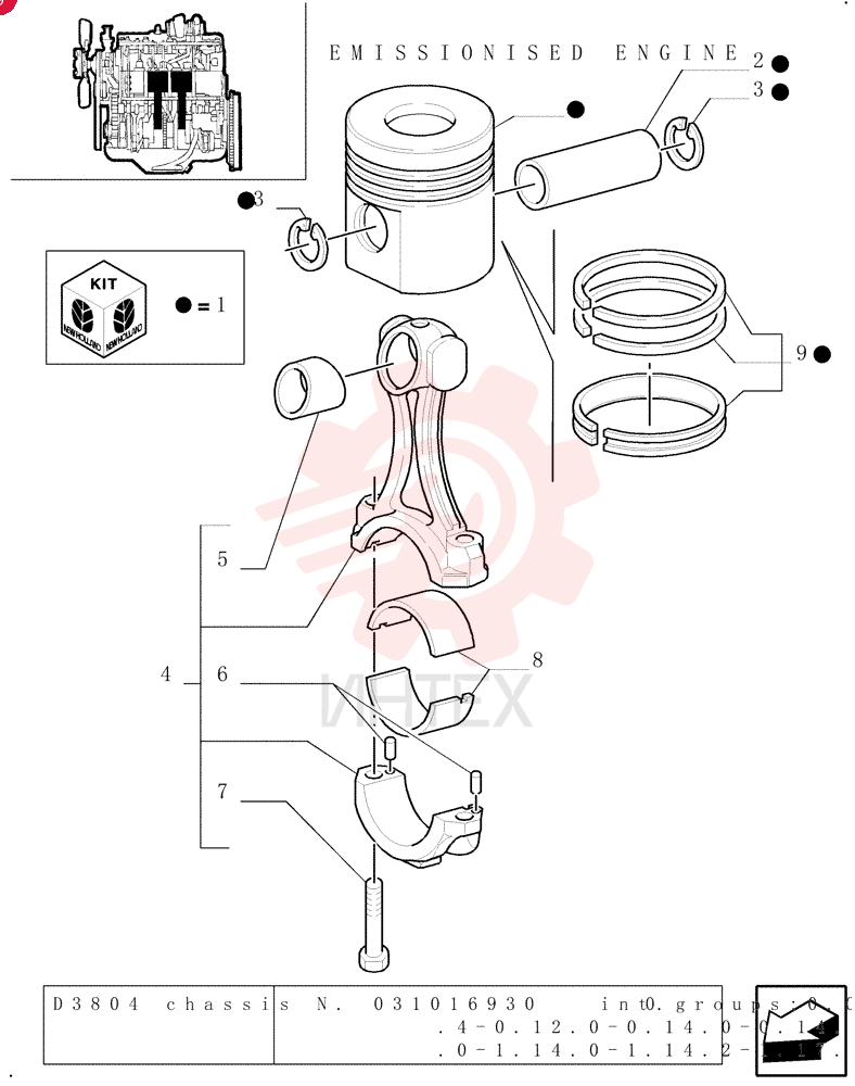 PISTON & RINGS KIT