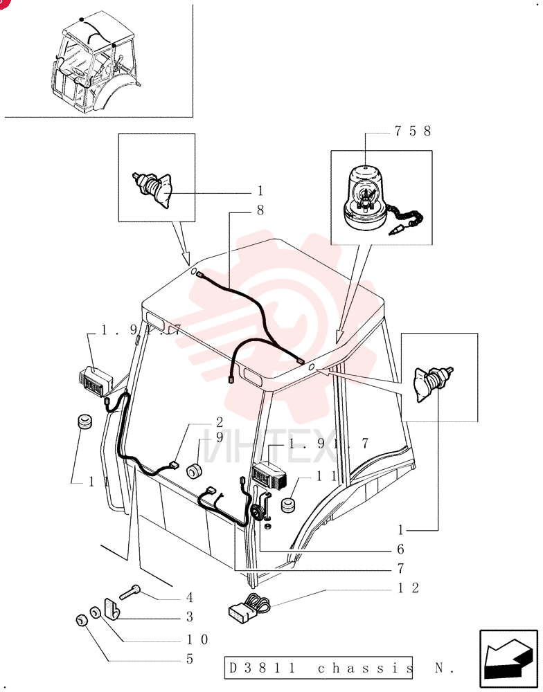 POWER SOCKET,M18 x 1