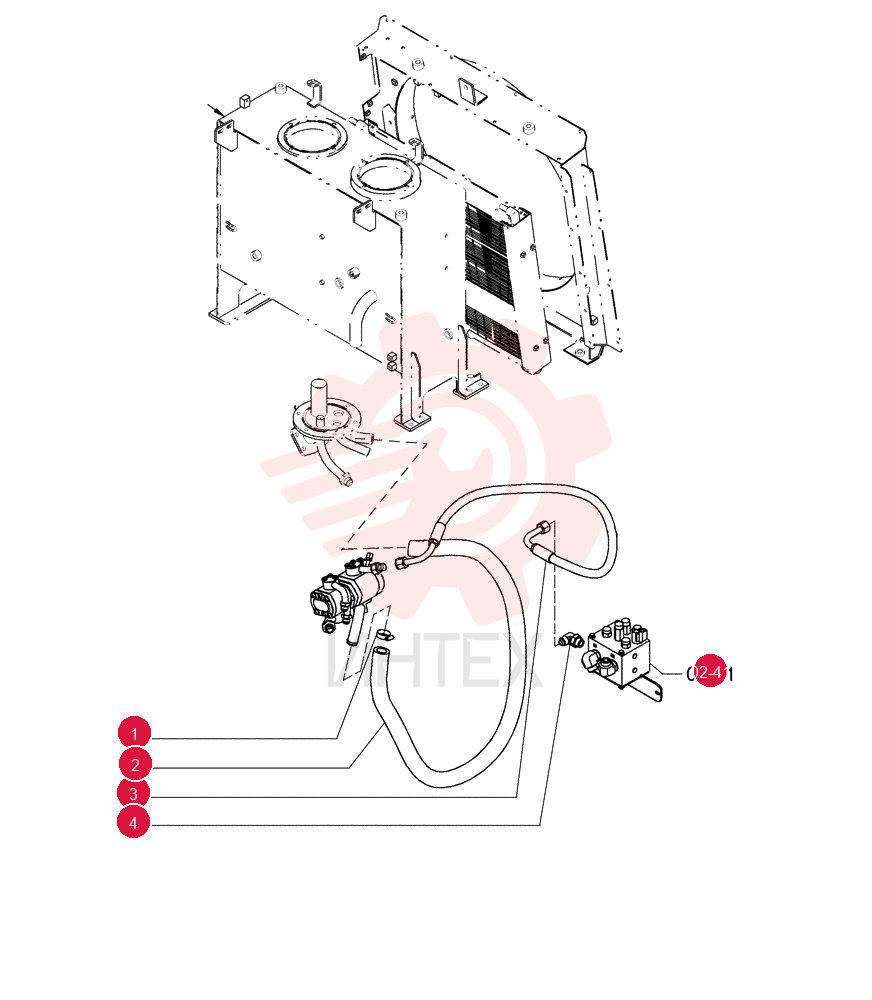 HOSE CLAMP,32mm - 50mm, Worm Gear