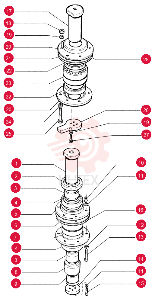 PIN,66.72mm OD x 180mm L