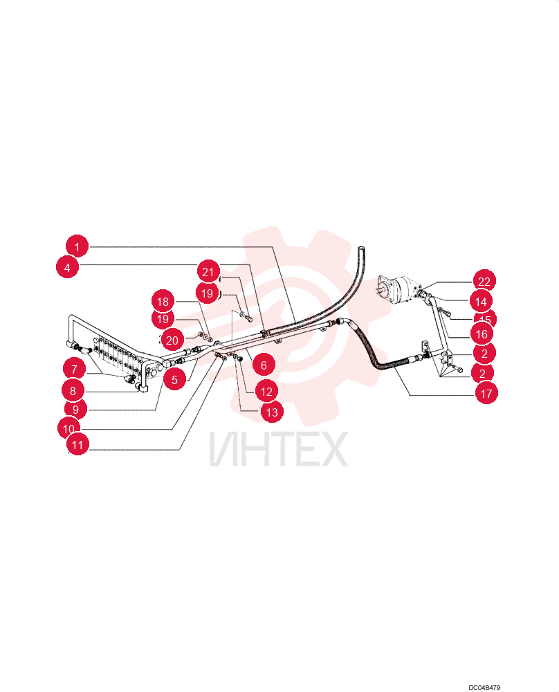 HYDRAULIC HOSE,38.10 mm ID x 2500.00 mm, SAE 100R4