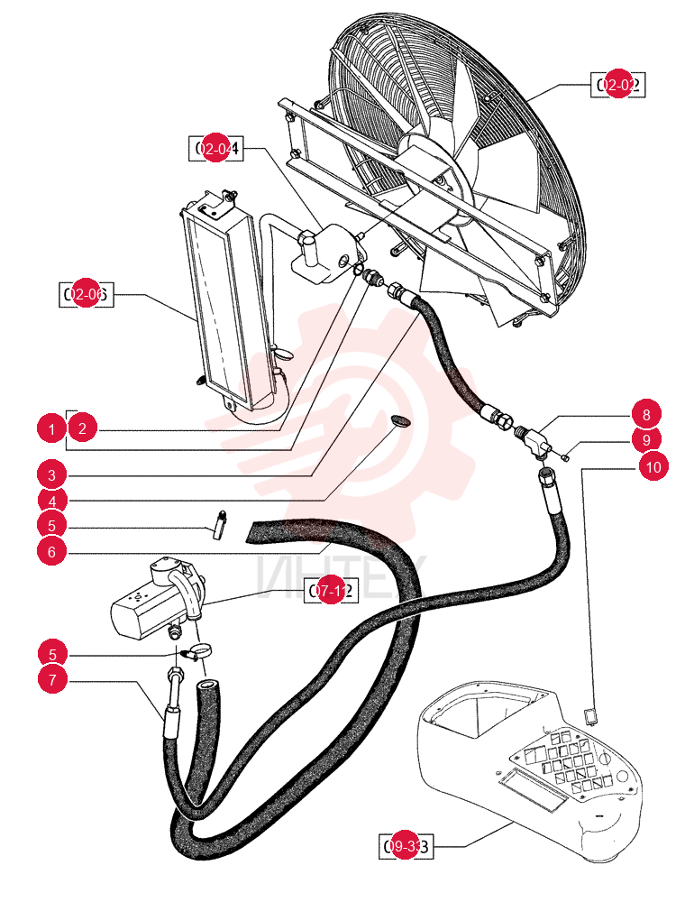 HYD CONNECTOR,1-1/16" - 12 ORB x 1-1/16" - 12 JIC