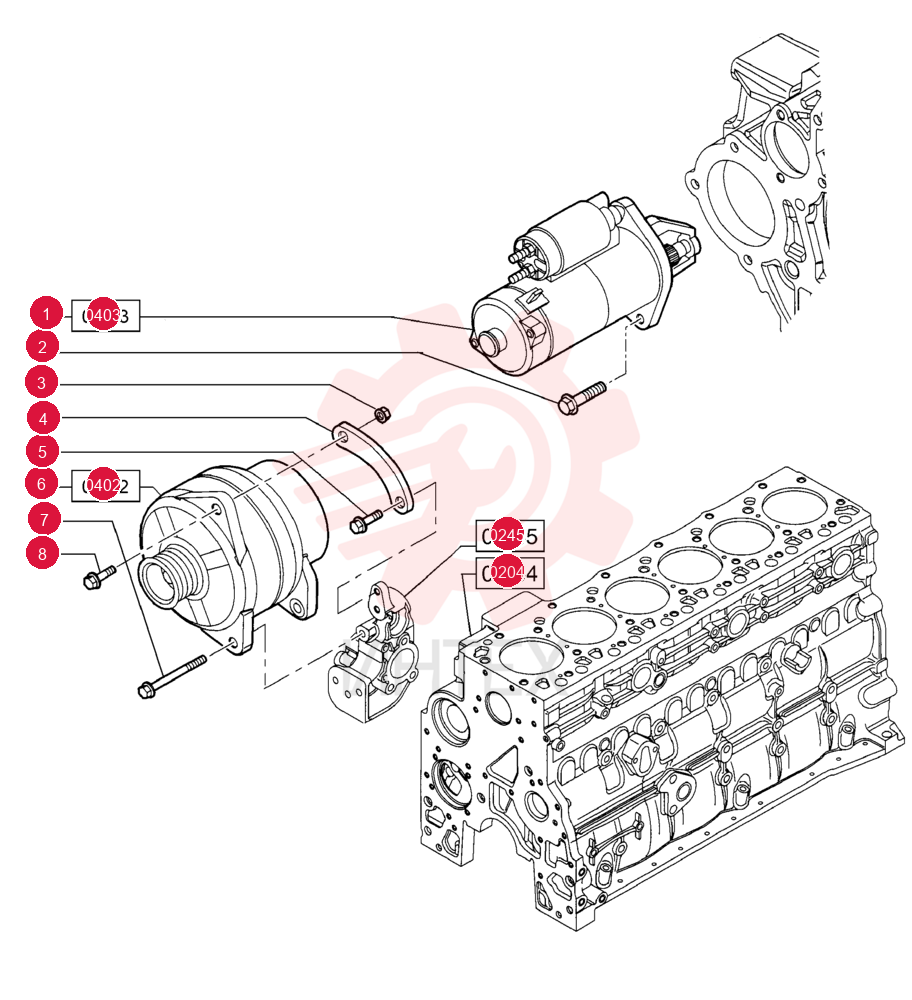STARTER MOTOR 2852478