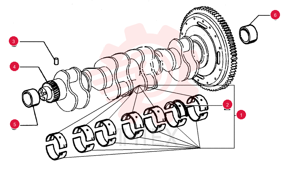 BEARING SET 75288303