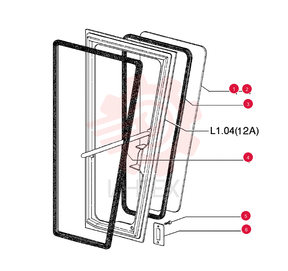 CAB GLASS ASSY 75311300