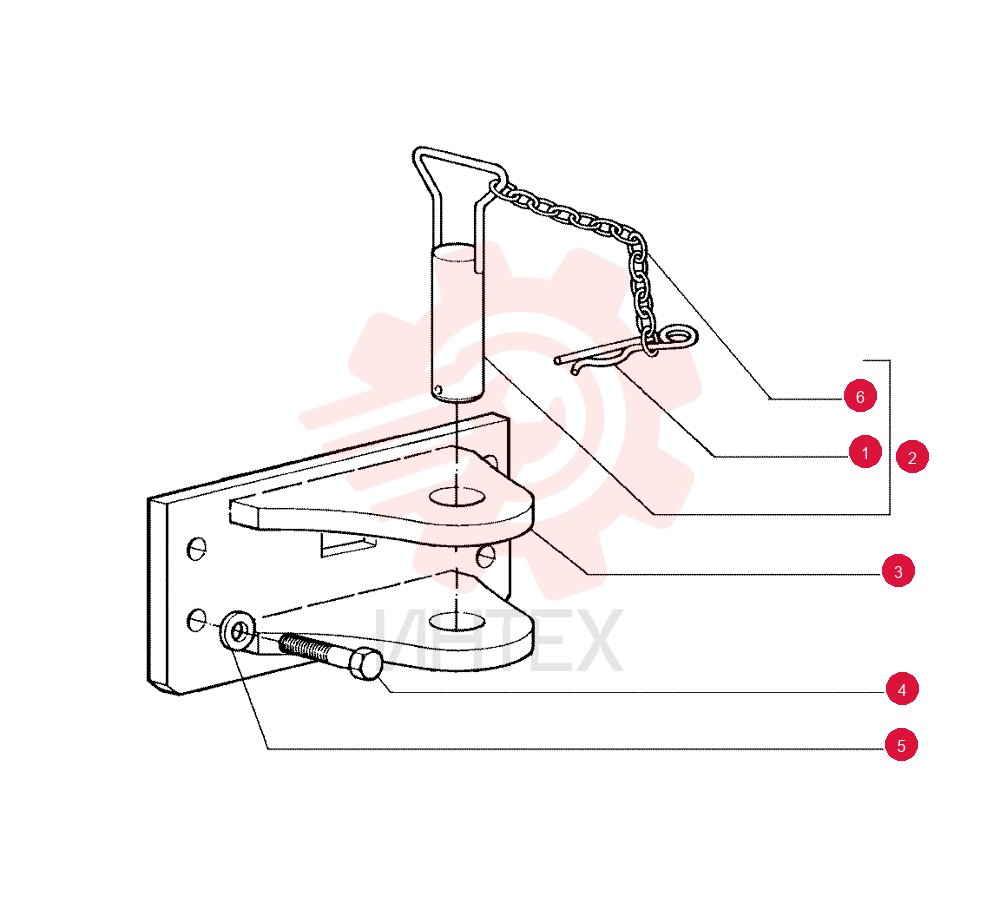 COTTER PIN,M6 x 140