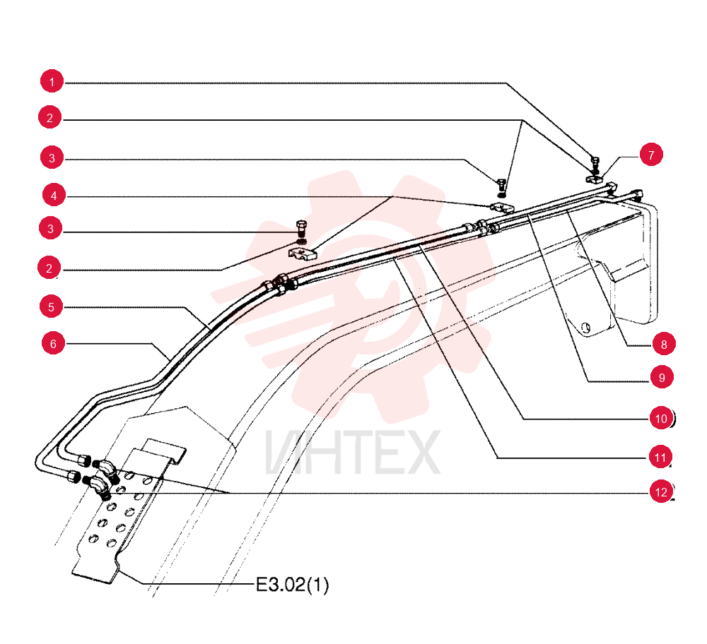 SCREW,Hex, M8 x 1.25 x 55mm, Cl 10.9