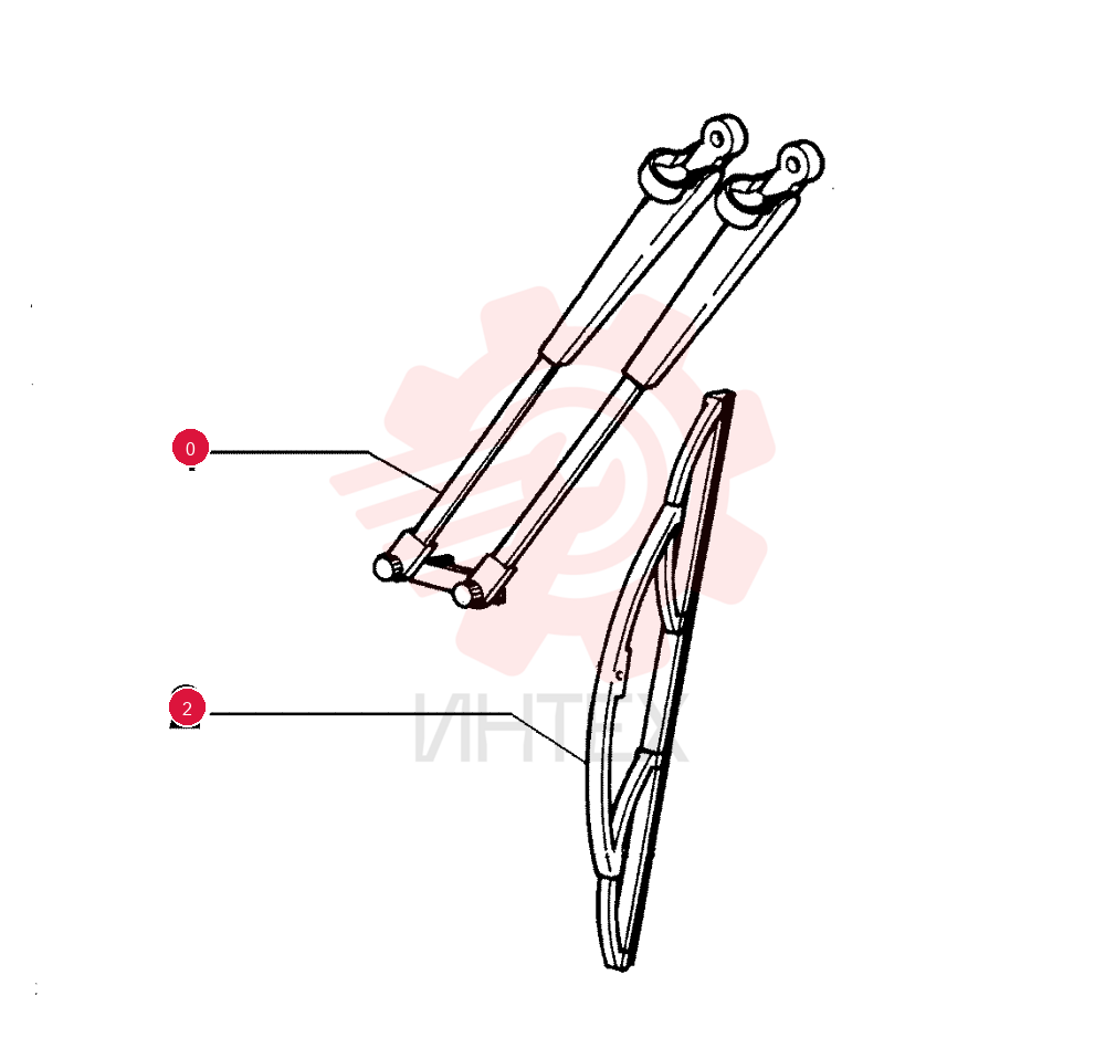 WIPER ARM,Dual 71101599