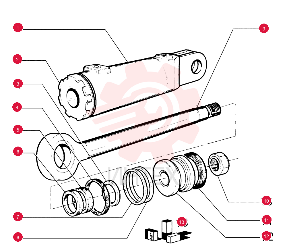 ENGINE CYLINDER LINER,425.5 mm Length