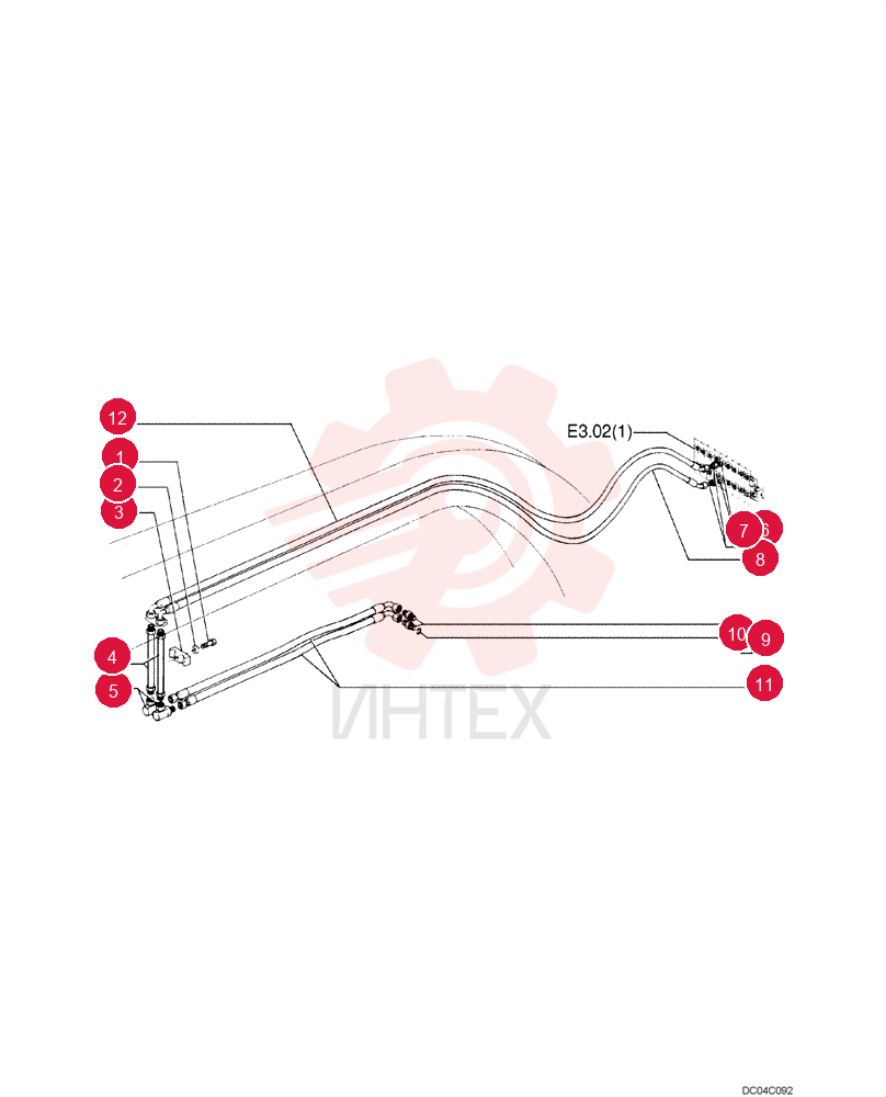 BOLT,Hex, M12 x 1.25 x 60mm, Cl 10.9
