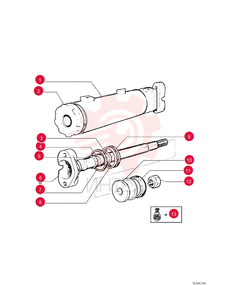 ENGINE CYLINDER LINER,761.1 mm Length