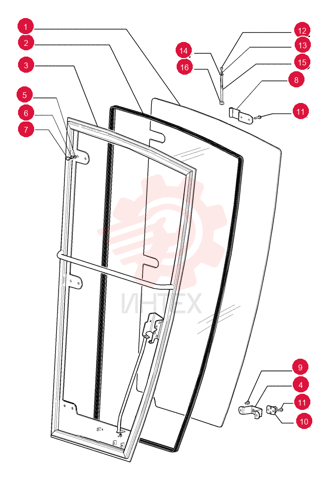 LH CAB DOOR 84406938