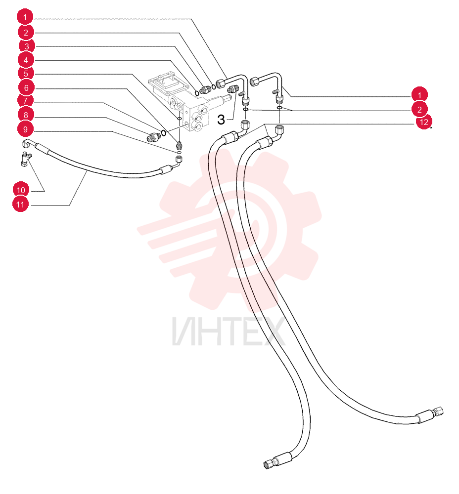 TUBE ASSY.,9.7 mm ID, 12.7 mm OD, 110, 107 mm Length