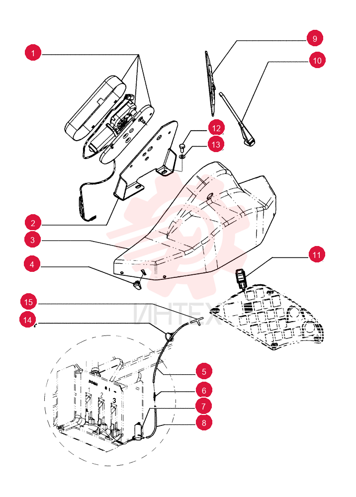WIPER MOTOR,24V