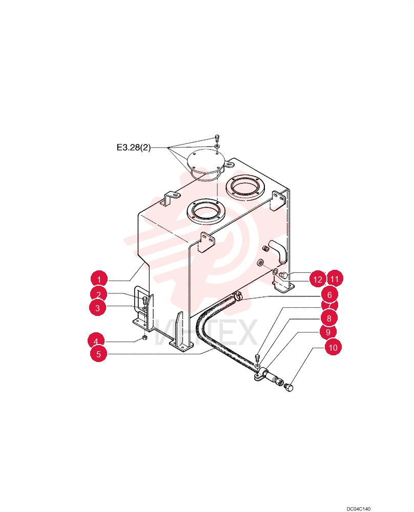 TANK, HYDRAULIC OIL 75324860