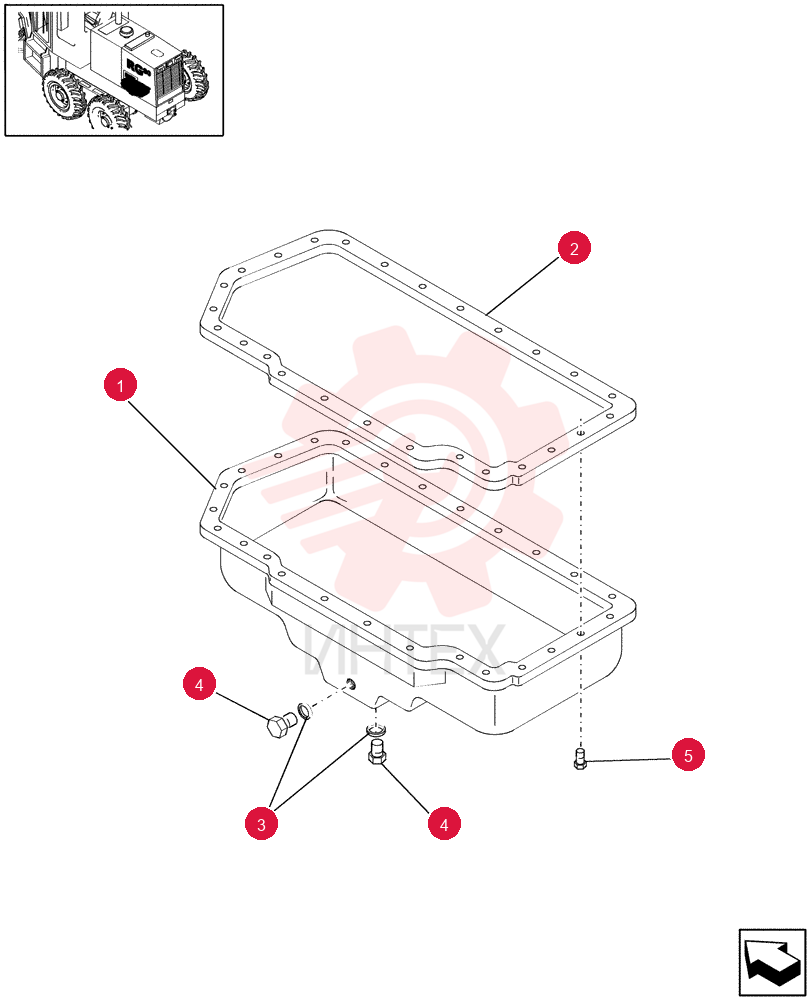 ENGINE OIL PAN 87840431