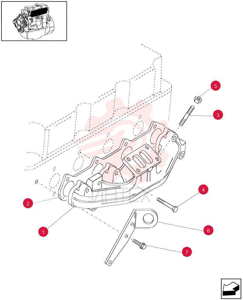 EXHAUST MANIFOLD 87800661