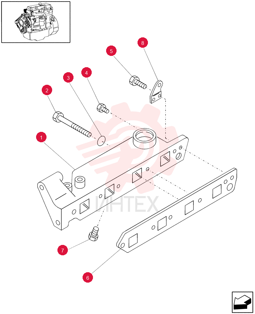INLET MANIFOLD 87801529