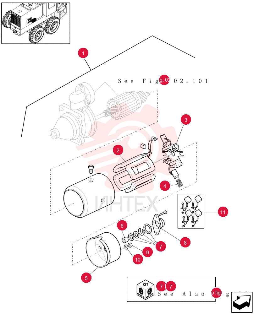 STARTER MOTOR,12V, 3.1kW 82005342 (2)