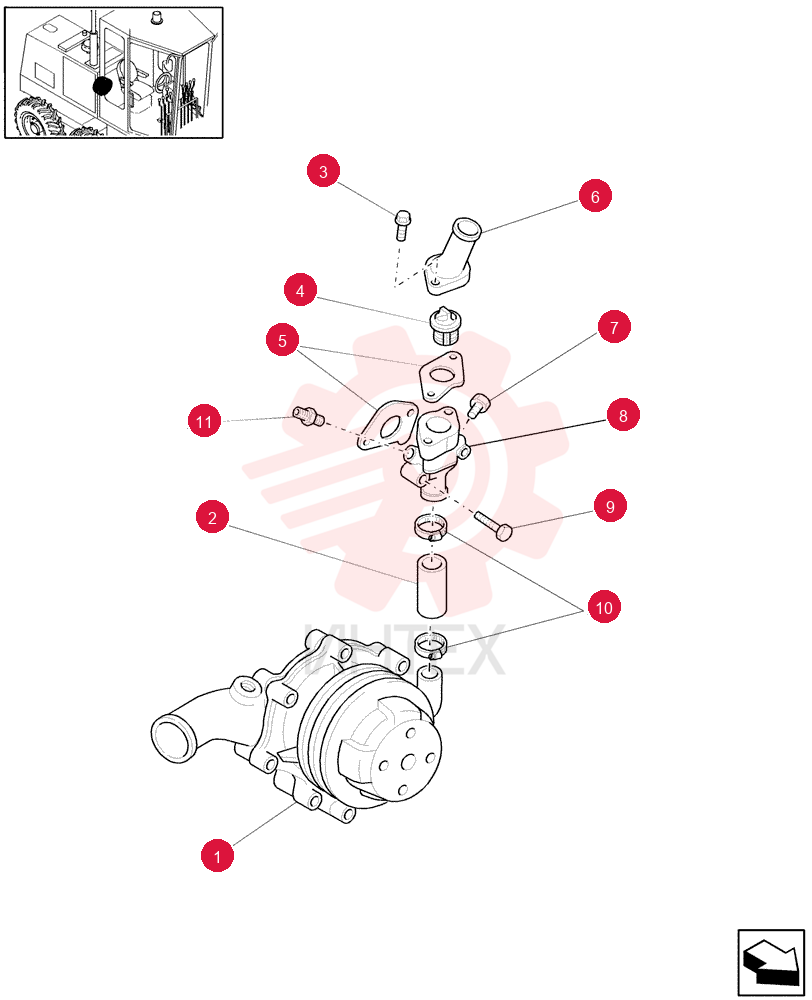 WATER PUMP 87800118 (1)