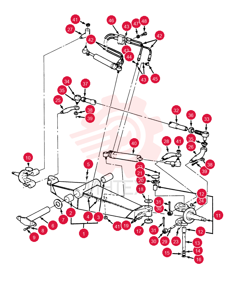 FRONT AXLE C5NN3A041T