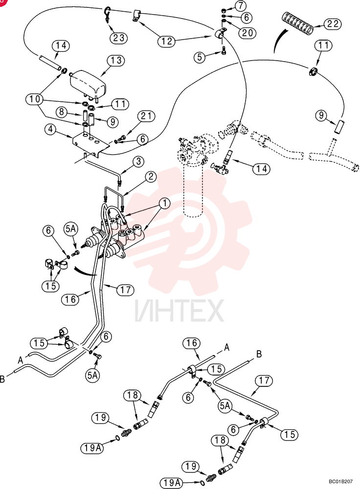 MASTER CYLINDER,104.8mm Stroke