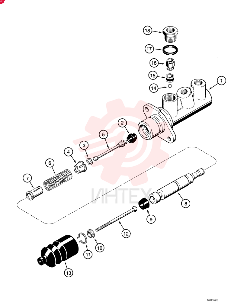 MASTER CYLINDER,104.8mm Stroke