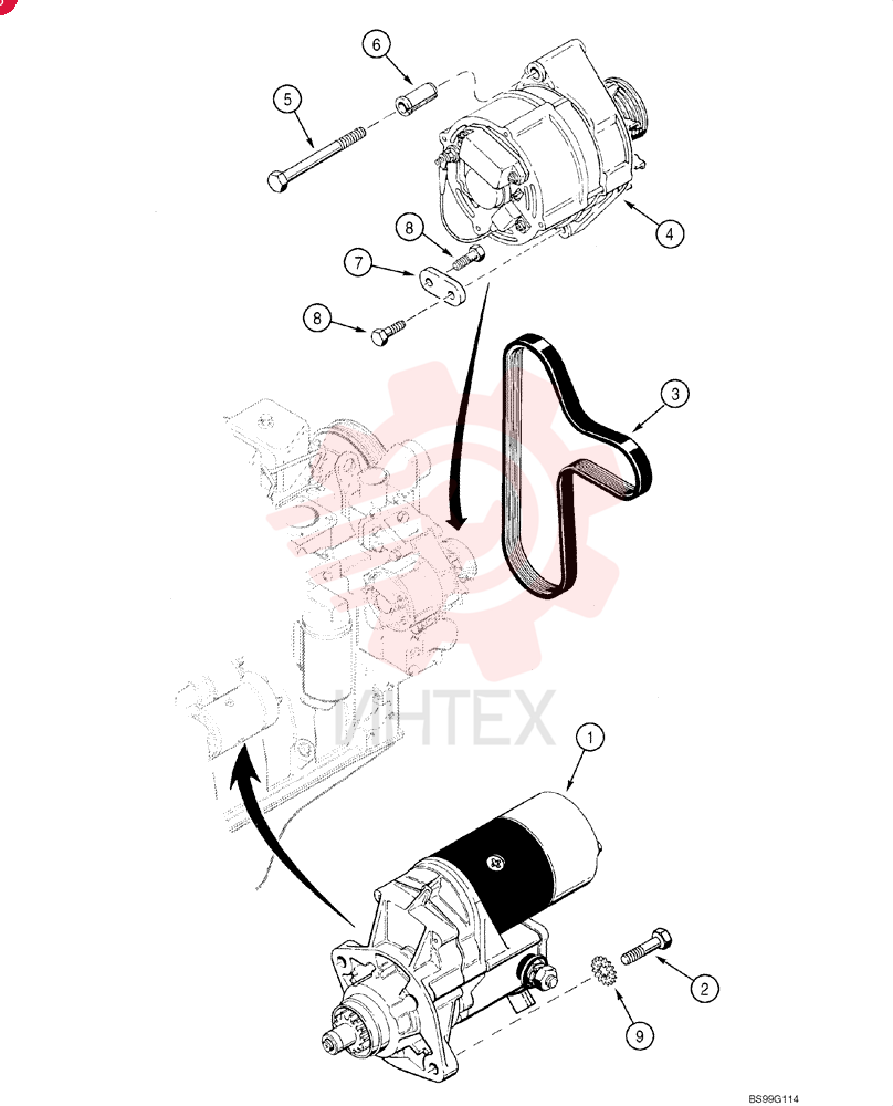 STARTER MOTOR,12V, 2.5kW 86982709 (1)