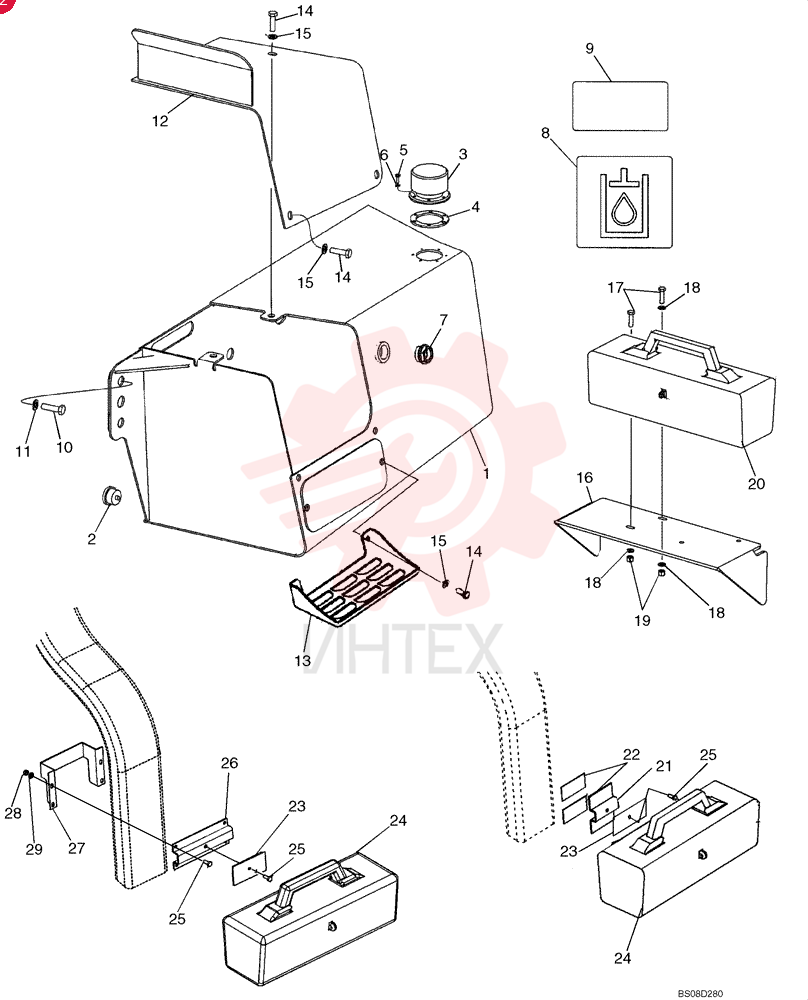 TANK, HYDRAULIC OIL 87520205