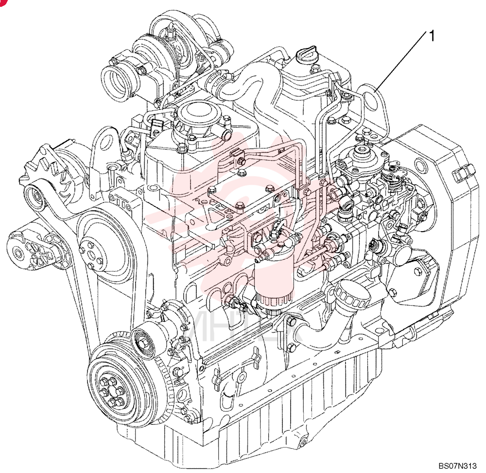 ENGINE,63kW, 4.5L, 4 Cylinders, W/ Turbocharger