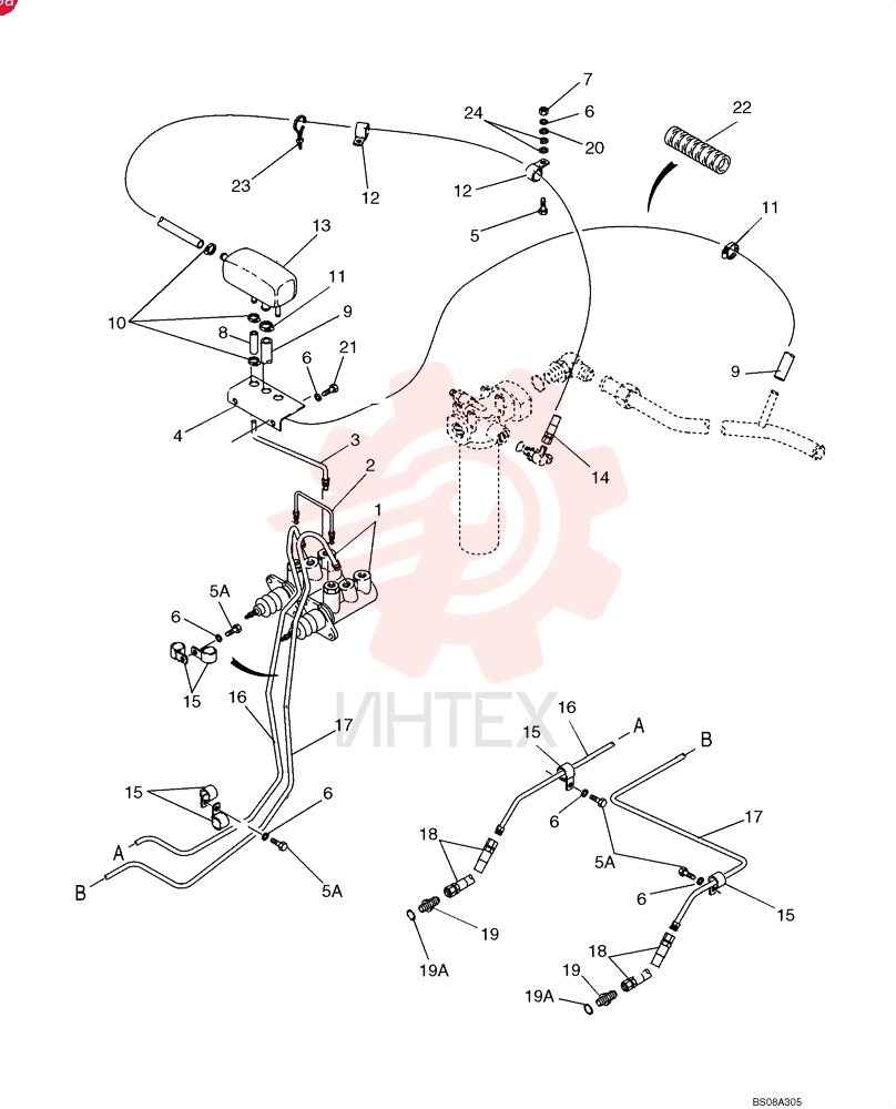 MASTER CYLINDER,104.8mm Stroke